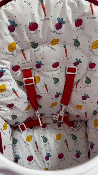 Trona para bebé con estampado de frutas