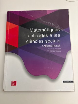 Matemàtiques aplicades a les ciències socials 1