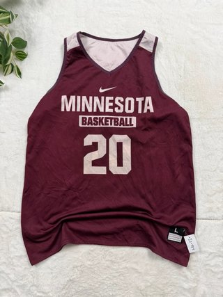 Nike Gophers Basketball White Maroon Jersey