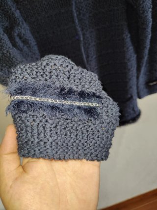 Chaqueta punto azul mujer Talla M
