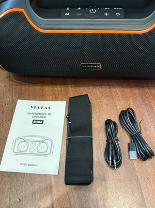 Altavoz Bluetooth VUOPAX B48A Negro/Naranja