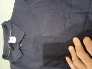Polo Zara nero con taschino
