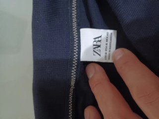 Polo Zara nero con taschino