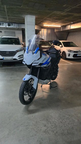 Zontes 703F Adventure Moto Azul/Blanco