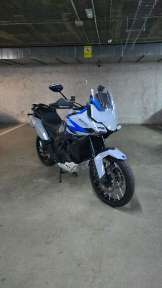 Zontes 703F Adventure Moto Azul/Blanco