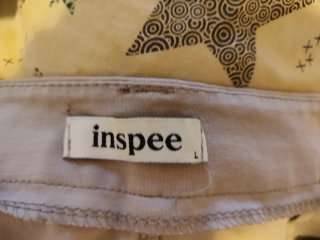 Inspee Bermuda Beige Talla L con Cinturón.