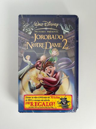 El Jorobado de Notre Dame 2 VHS Disney -Nuevo-