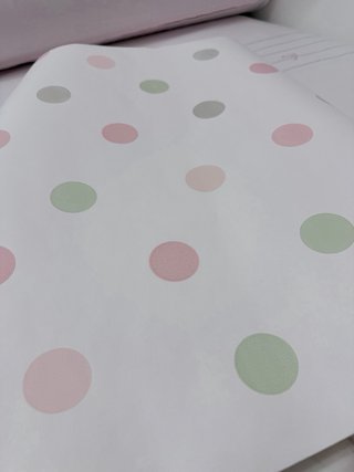 Papel pintado infantil lunares