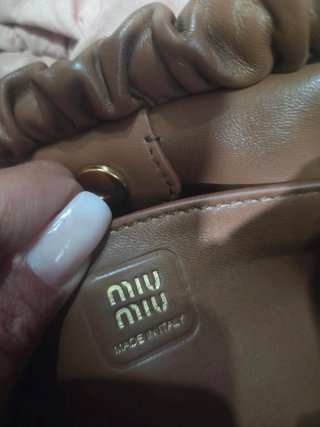 Borsa Miu Miu Marrone Pelle
