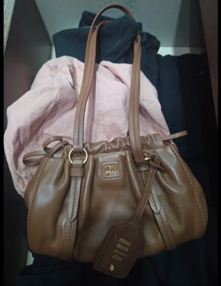 Borsa Miu Miu Marrone Pelle