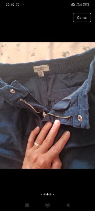 Pantalón largo niño azul