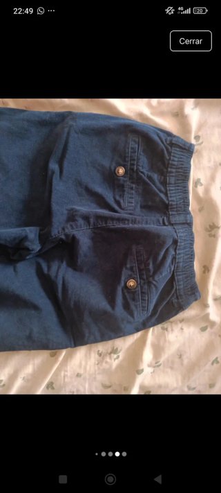 Pantalón largo niño azul