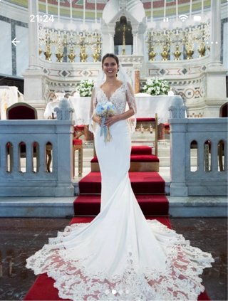 Vestido de Novia Blanco (incluyo el velo )