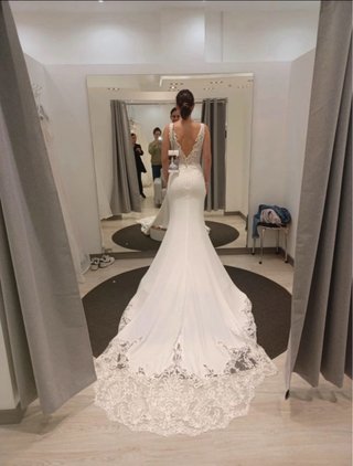 Vestido de Novia Blanco (incluyo el velo )