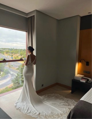 Vestido de Novia Blanco (incluyo el velo )