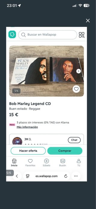 CD Bob Marley Legend - Lo Mejor de Bob Marley