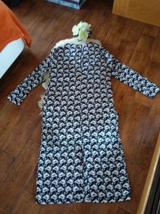 Vestido Largo Estampado Zara
