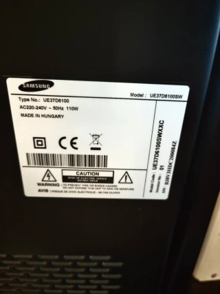 Smart TV Samsung 37 Negra