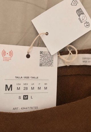 Vestido Zara Marrón Talla M