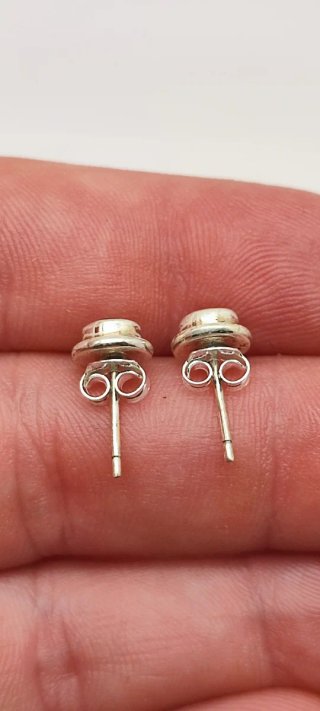 Pendientes de Plata y Rubí.
