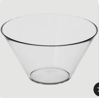Bol ensaladera frutero Ikea TRYGG cristal