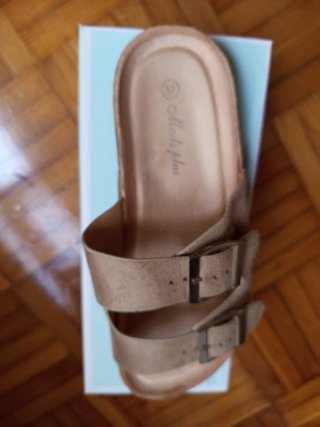 Sandalias Mads Plus hebillas marrones talla 37