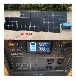 Cable adaptador conector panel solar