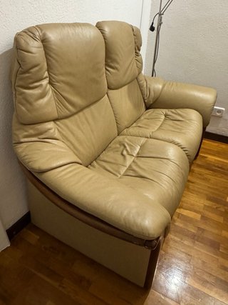 Sofá 2 Plazas Ekornes Stressless Piel Beige