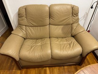 Sofá 2 Plazas Ekornes Stressless Piel Beige
