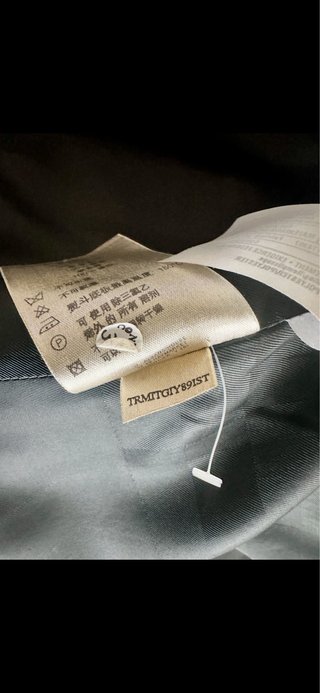 Cappotto Burberry lana uomo blu navy