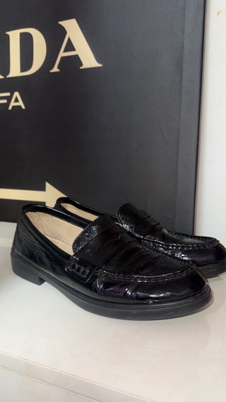 Mocasines Mascaró charol lujo negro talla 41