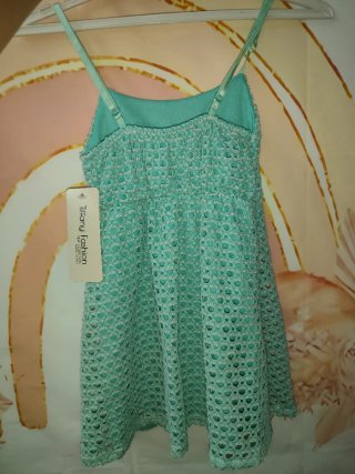 Vestido tejido flor 3 años