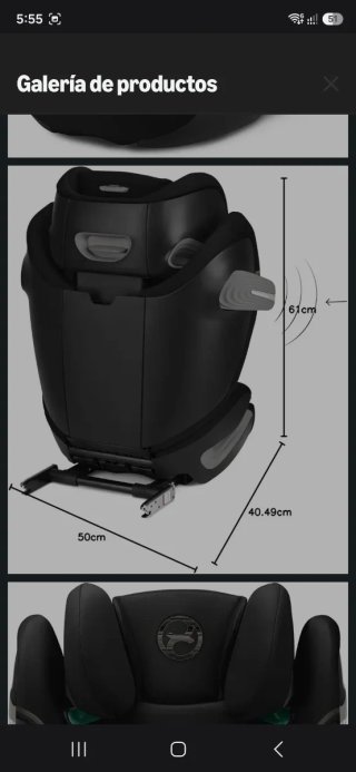 Silla Coche Cybex Pallas M-Fix GR 2/3.