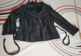 Chaqueta cruzada, forrada