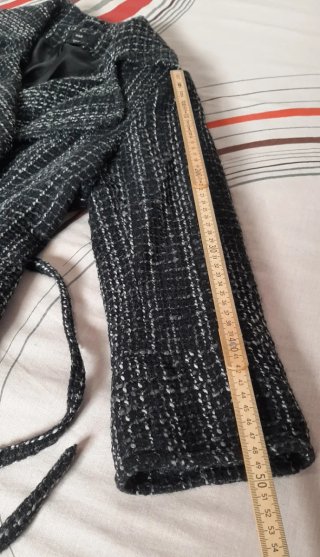 Chaqueta cruzada, forrada