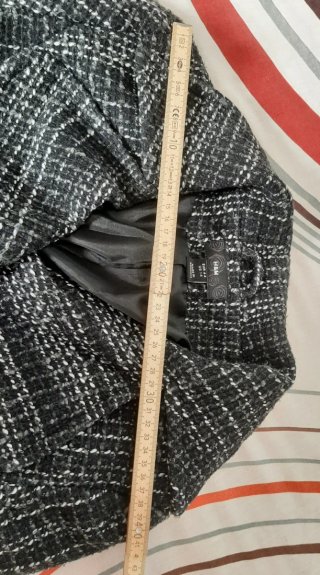 Chaqueta cruzada, forrada