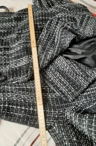 Chaqueta cruzada, forrada