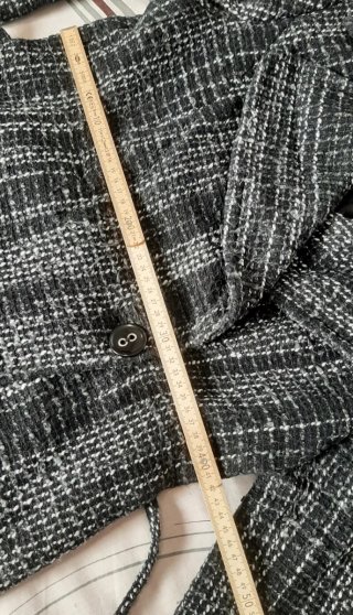 Chaqueta cruzada, forrada