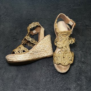 Sandalias de Esparto con cuña| (E-Collection)