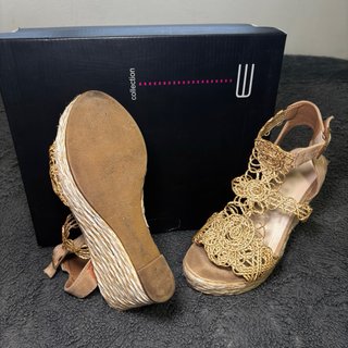 Sandalias de Esparto con cuña| (E-Collection)