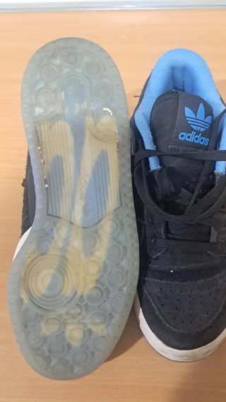 Zapatillas Adidas Negras y Azules Talla 36