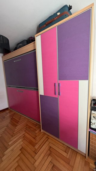 Litera Plegable con Armario