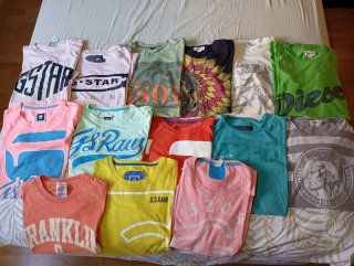 Lote Camisetas G-Star y Diesel