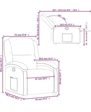 2 Sillones Reclinables Tela Gris