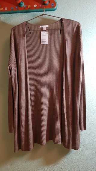 Cárdigan mujer beige talla única