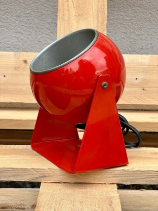 Lampada Space Age "Eyeball" Veneta Lumi – Rossa
