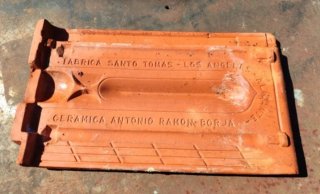 Teja plana rústica Fábrica Santo Tomas