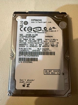 Lotto Hard Disk Hitachi WD 320GB
