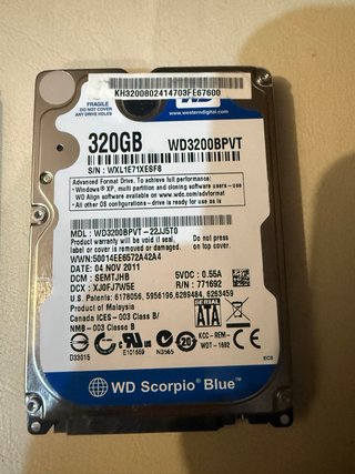 Lotto Hard Disk Hitachi WD 320GB