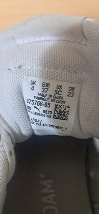 Zapatillas Puma Blancas y Rosas Talla 37